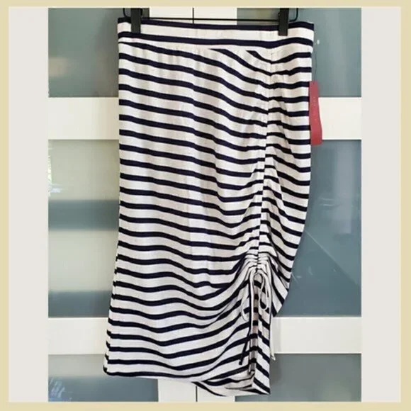 Love Scarlet Blue & White Striped Skirt - Picture 2 of 6